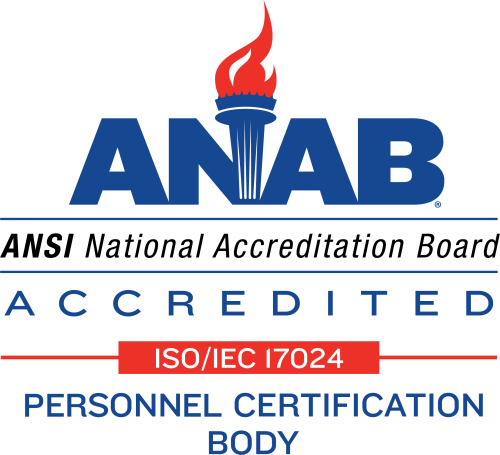 ANAB ANSI Accredited ISO/IEC 17024